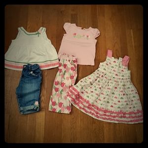 Gymboree Tulip Garden 5 piece set size 2t